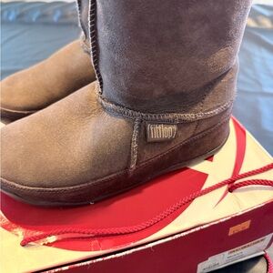 Fitflop Chestnut Suede Pull-On Boots